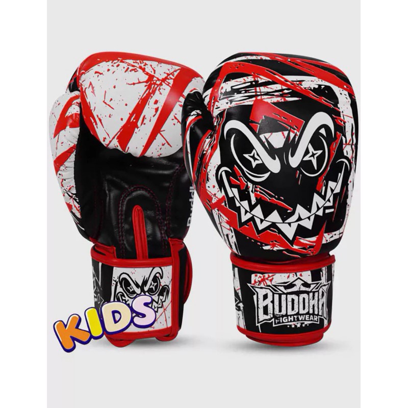 Guantes Infantiles Buddha Creepy Negro Rojo Blanco Guantes Infantiles Buddha Creepy Negro Rojo Blanco